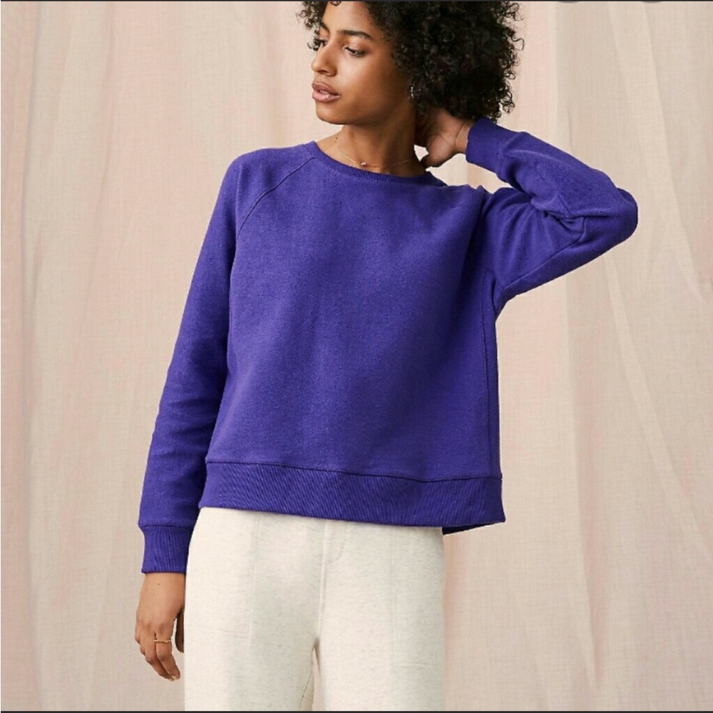 Lou & Grey Twill Sweatshirt | Size XS